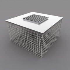 Gabion Center Piece Saksı metal
