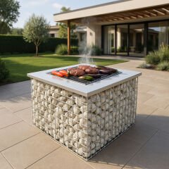 Gabion Center Piece Izgara / Ateş Çukuru