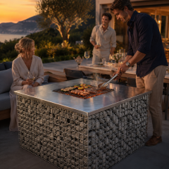 Gabion Center Piece Izgara / Ateş Çukuru